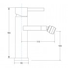 Besco Decco bateria bidetowa chrom BB-D-CH