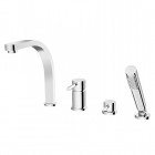 Besco Decco bateria wannowa 4-otworowa chrom