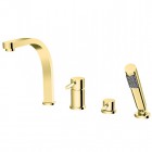 Besco Decco bateria wannowa 4-otworowa złota