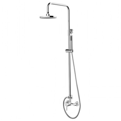 Besco Decco zestaw prysznicowy natynkowy chrom