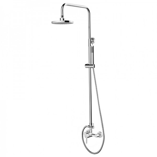 Besco Decco zestaw prysznicowy natynkowy chrom