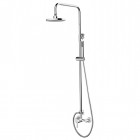 Besco Decco zestaw prysznicowy natynkowy chrom