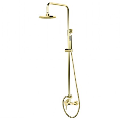 Besco Decco zestaw prysznicowy natynkowy złoty