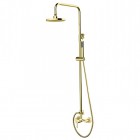 Besco Decco zestaw prysznicowy natynkowy złoty