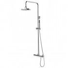 Besco Decco zestaw prysznicowy termostatyczny natynkowy chrom