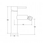 Besco Illusion bateria bidetowa chrom BB-I-CH