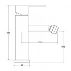 Besco Modern / Varium bateria bidetowa chrom BB-MV-CH