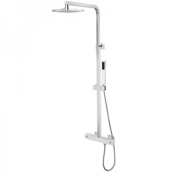 Besco Modern / Varium zestaw prysznicowy termostatyczny natynkowy chrom