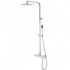 Besco Modern / Varium zestaw prysznicowy termostatyczny natynkowy chrom