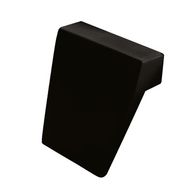 Besco Modern zagłówek do wanny czarny ZWMB