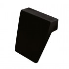 Besco Modern zagłówek do wanny czarny ZWMB