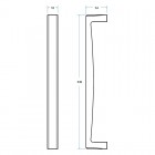 Besco uchwyt wannowy Oxa Long biały OXA-LW