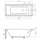 Besco Modern wanna prostokątna 180x80 cm biała WAM-180-MO