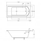 Besco Shea Slim wanna prostokątna 180x80 cm biała WAS-180-SL
