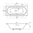 Besco Vitae Slim wanna prostokątna 180x80 cm WAV-180-SL