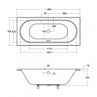 Besco Vitae Slim+ wanna prostokątna 180x80 cm WAV-180-S+