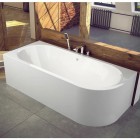 Besco Avita wanna asymetryczna 160x75 cm lewa biała WAV-160-NL