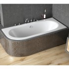 Besco Avita Slim wanna asymetryczna 150x75 cm prawa biała WAV-150-NPS