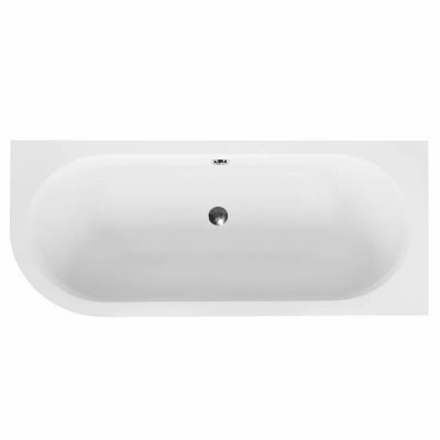 Besco Avita Slim wanna asymetryczna 160x75 cm prawa biała WAV-160-NPS