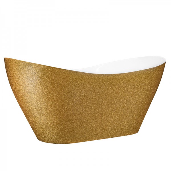 Besco Viya Glam wanna wolnostojąca 160x70 cm złota