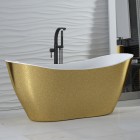 Besco Viya Glam wanna wolnostojąca 160x70 cm złota