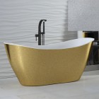 Besco Viya Glam wanna wolnostojąca 160x70 cm srebrna