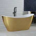 Besco Viya Glam wanna wolnostojąca 160x70 cm grafitowa