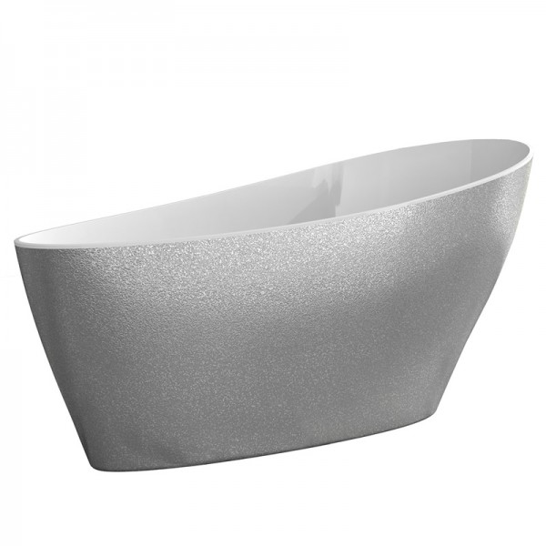 Besco Keya Glam wanna wolnostojąca 165x70 cm srebrna
