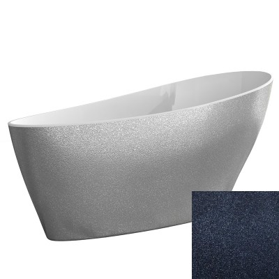 Besco Keya Glam wanna wolnostojąca 165x70 cm grafitowa