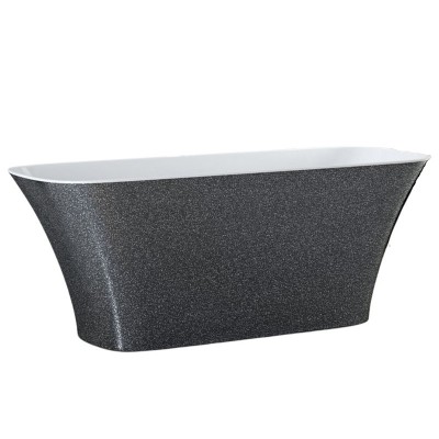 Besco Assos Glam wanna wolnostojąca 160x70 cm srebrna