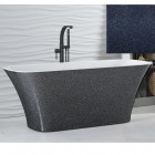 Besco Assos Glam wanna wolnostojąca 160x70 cm grafitowa