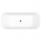 Besco Assos wanna wolnostojąca 160x70 cm czarna/biała