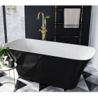 Besco Assos S-Line wanna wolnostojąca 160x70 cm czarna