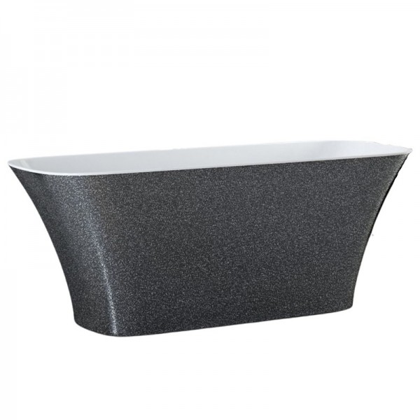 Besco Assos S-Line Glam wanna wolnostojąca 160x70 cm srebrna