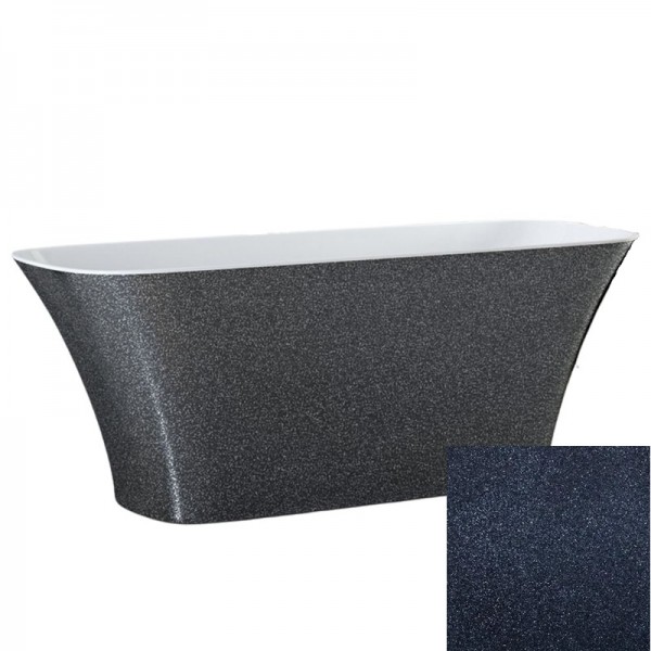 Besco Assos S-Line Glam wanna wolnostojąca 160x70 cm grafitowa