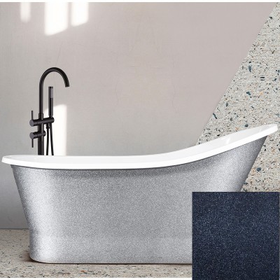 Besco Gloria Glam wanna retro wolnostojąca 150 cm grafitowa