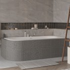 Besco Avita Slim+ wanna asymetryczna 150x75 cm prawa biała