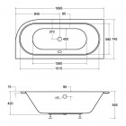 Besco Avita Slim+ wanna asymetryczna 170x75 cm lewa biała WAV-170-NLP
