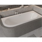 Besco Avita Slim+ wanna asymetryczna 150x75 cm prawa biała