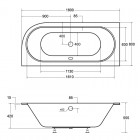 Besco Avita Slim+ wanna asymetryczna 180x75 cm lewa biała WAV-180-NLP