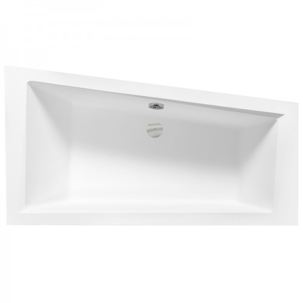 Besco Intima Slim wanna asymetryczna 150x85 cm prawa biała WAIT-150-SP