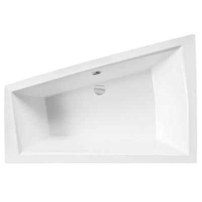 Besco Intima Duo wanna asymetryczna 180x125 cm lewa biała WAID-180-NL