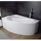 Besco Rima wanna asymetryczna 160x100 cm lewa biała WAR-160-NL