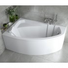 Besco Rima wanna asymetryczna 140x90 cm lewa biała WAR-140-NL