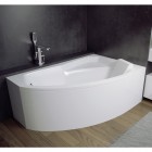 Besco Rima wanna asymetryczna 130x85 cm prawa biała WAR-130-NP
