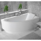 Besco Praktika wanna asymetryczna 150x70 cm prawa biała WAP-150-NP