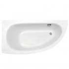 Besco Milena wanna asymetryczna 150x70 cm lewa biała WAM-150-NL