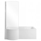 Besco Inspiro kabino-wanna 150x70 cm lewa z parawanem 1-skrzydłowym WAI-150-NLE