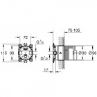 Grohe Rainshower element podtynkowy deszczownicy 26483000