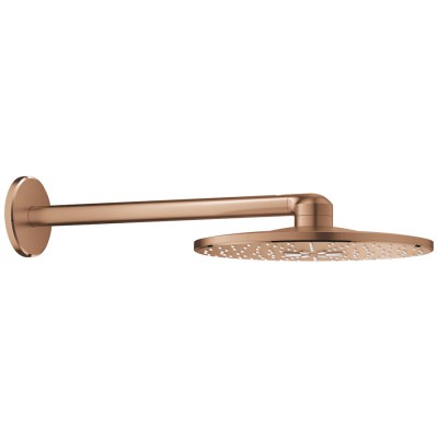 Grohe Rainshower SmartActive deszczownica okrągła 31 cm z ramieniem ściennym brushed warm sunset 26475DL0